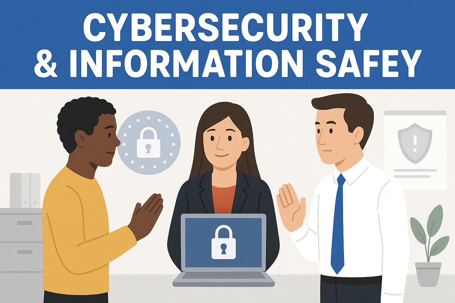 Cybersecurity Awareness Training for Employees | TradeCerts Canada Employee at computer learning cybersecurity awareness online